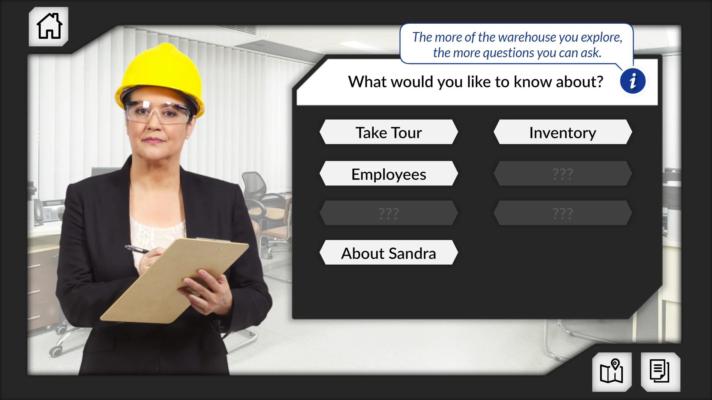 Employee dialogue scene