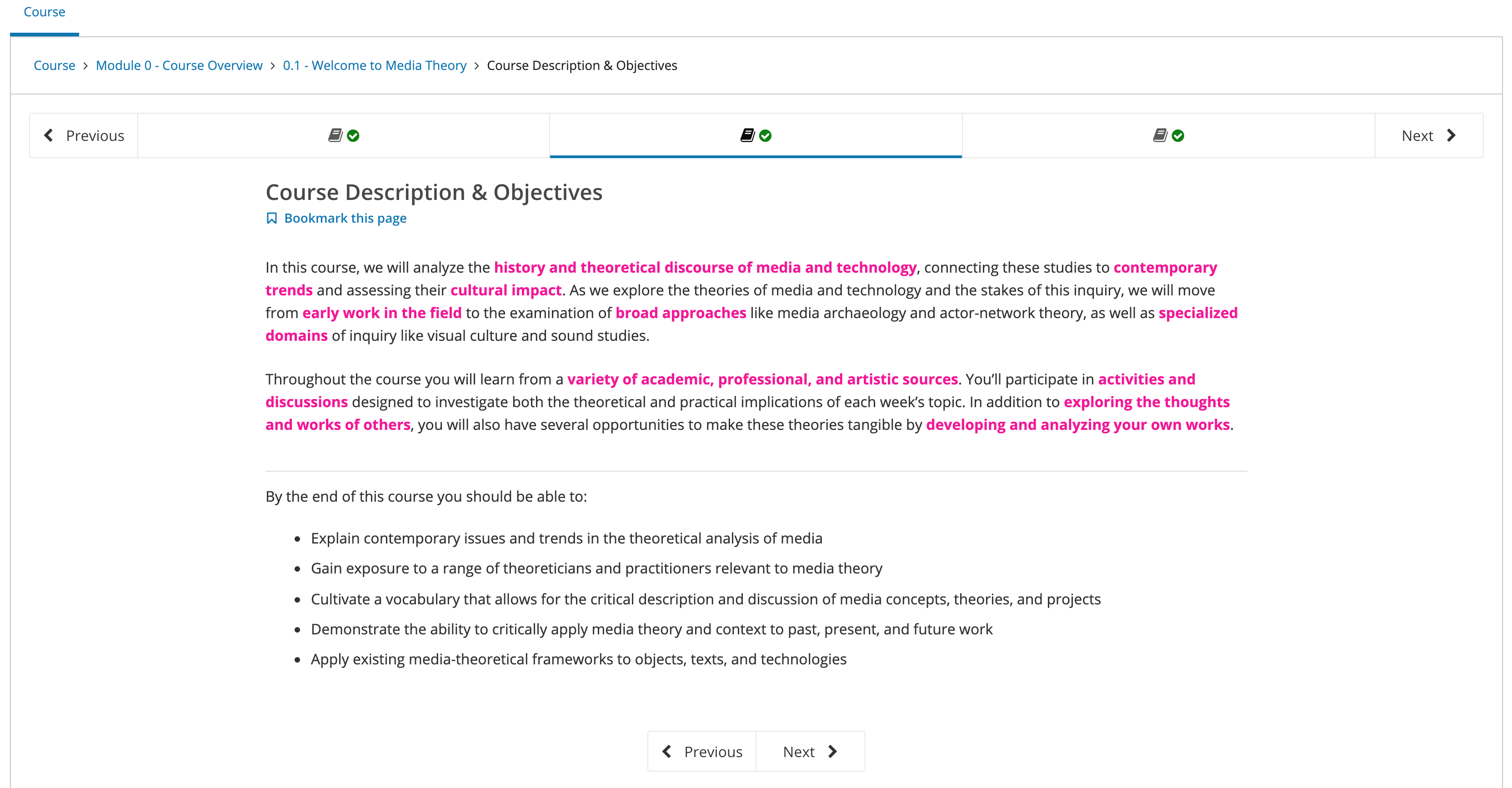 edX course description